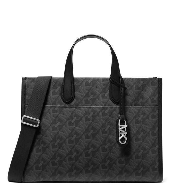 Buy Michael Kors Eva Signature Logo Small Top Zipper Tote Bag | Brown Color  Women | AJIO LUXE