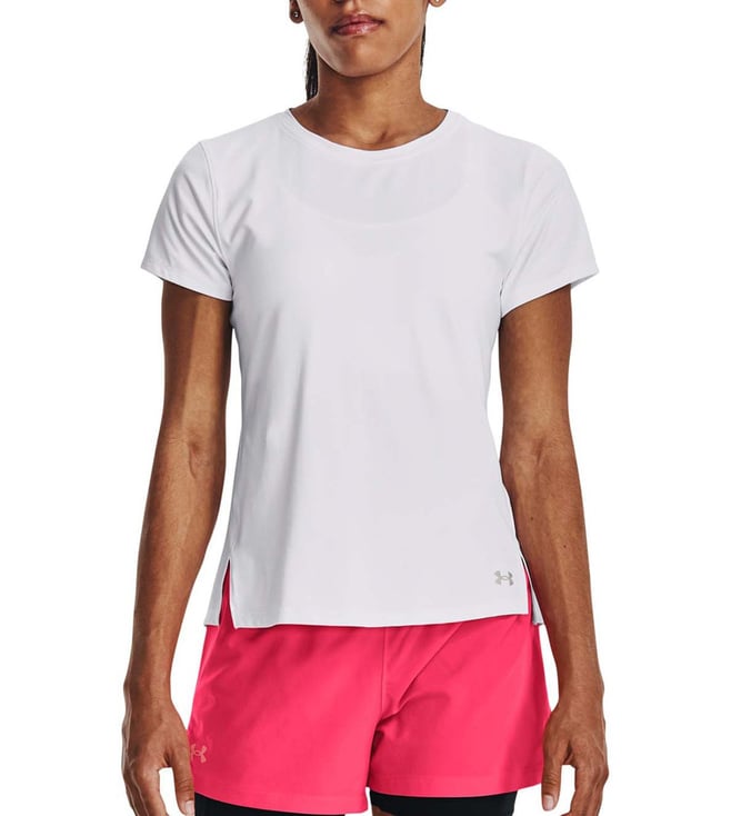 Under Armour Iso-Chill White Regular Fit Running T-Shirt