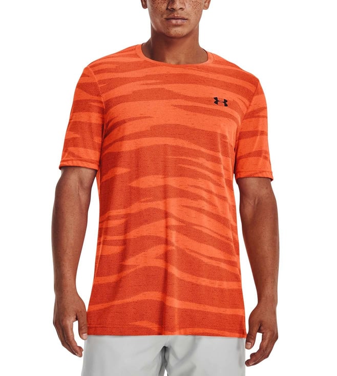 Orange under store armour shirt