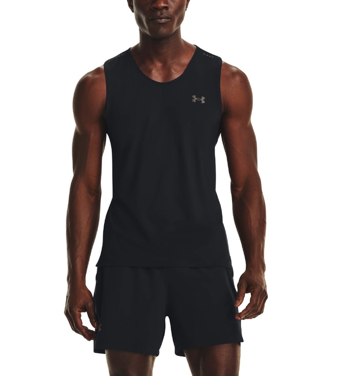 Buy Under Armour Black Printed HeatGear Muscle Fit T-Shirt for Men Online @  Tata CLiQ Luxury