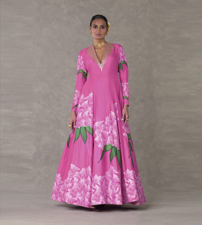masaba pink dress Pink Pirouette Picnic Midi Dress