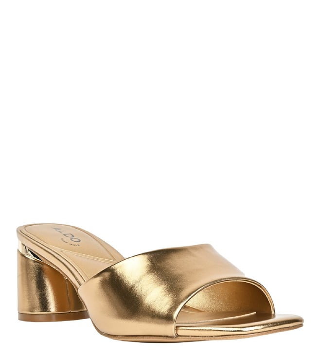 Gold slide sandals new arrivals