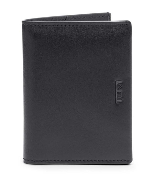 Calvin Klein Jeans Black Monogram Soft Medium 5CC Bi-Fold Coin Wallet