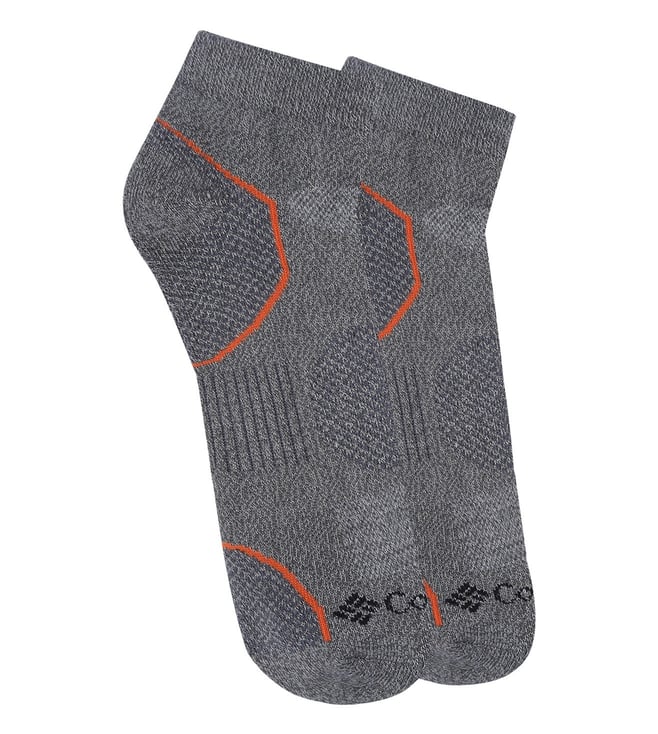 Columbia Charcoal Low Cut Socks - Pair of 2