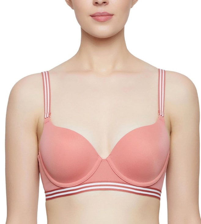 Buy Triumph Triaction 125 Padded Wireless Front Open Extreme Bounce Control Sports  Bra - Orange & Light Combo at Rs.1799 online