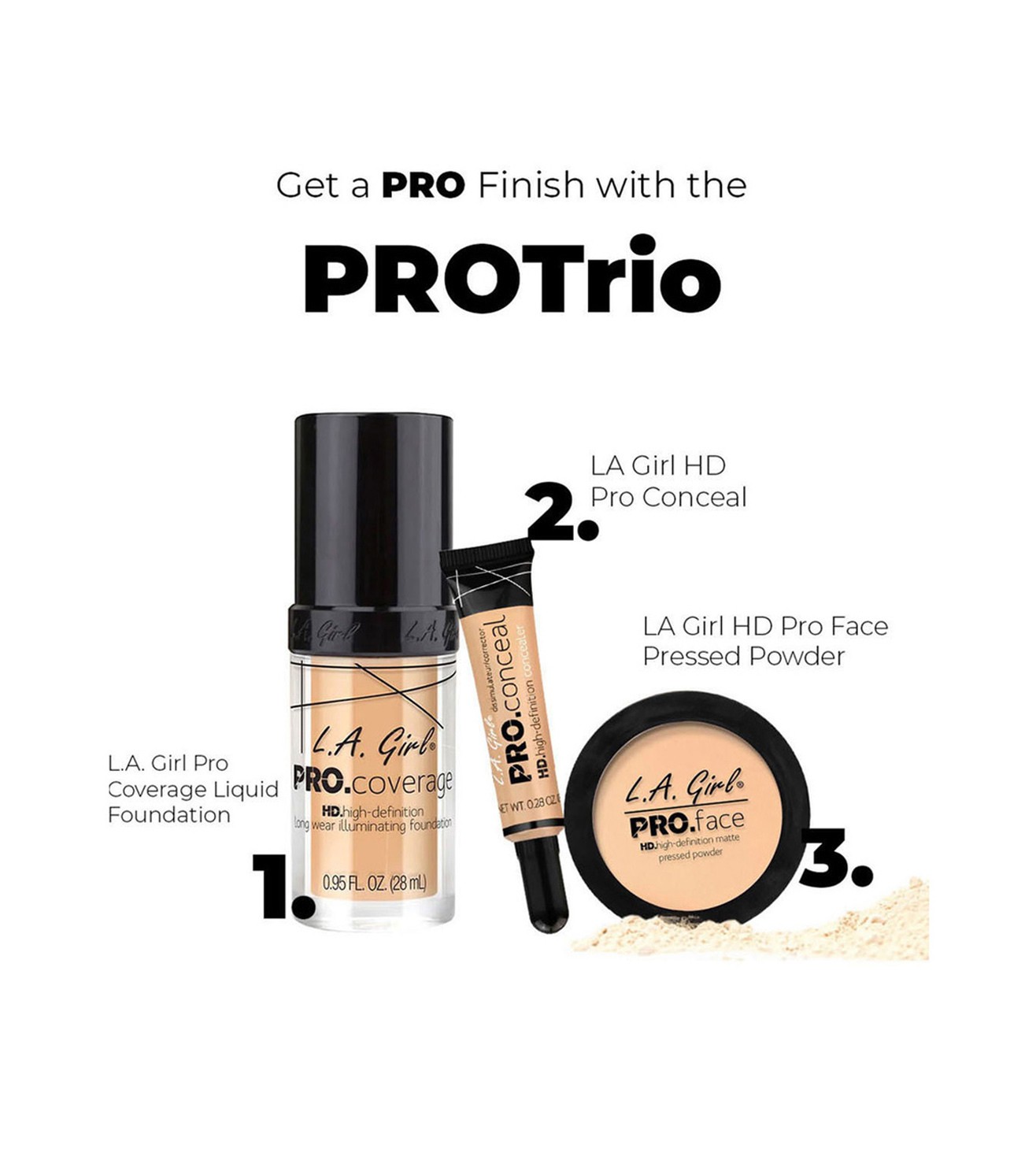 L.A. Girl Pro Coverage Liquid Foundation, White, 0.95 Fluid Ounce  Ingredients and Reviews