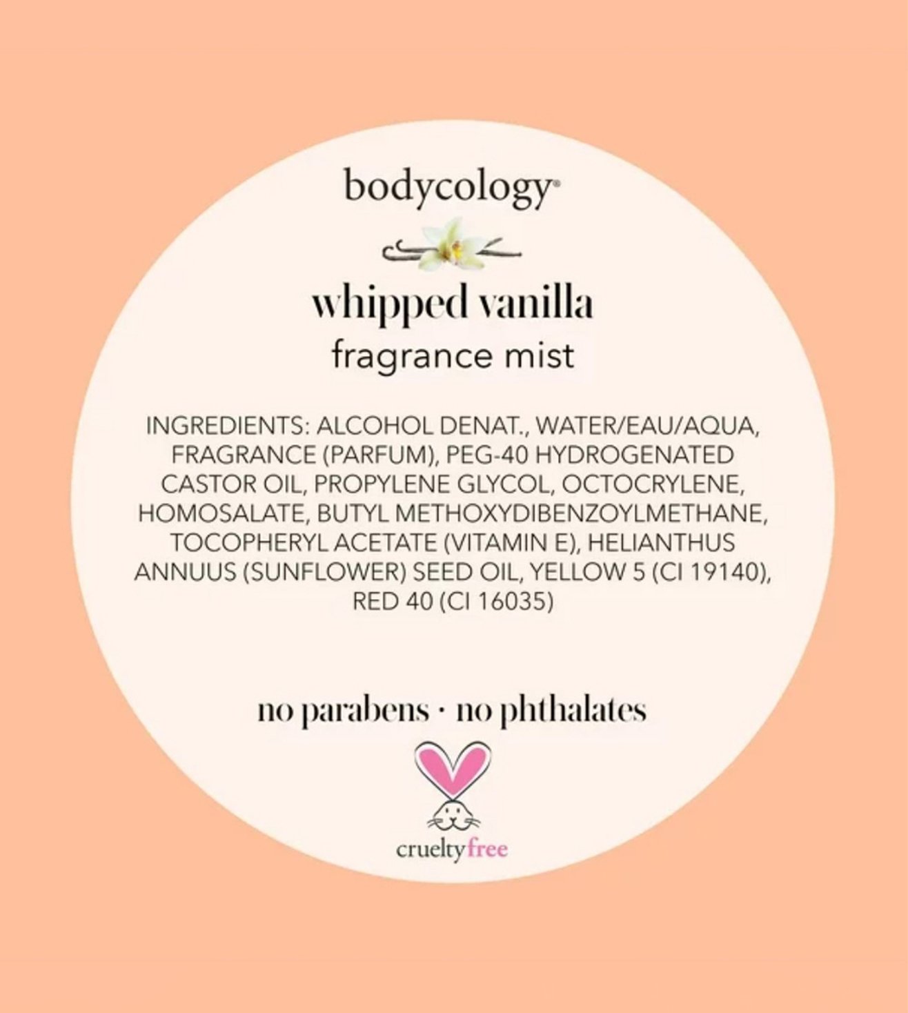 Bodycology vanilla body online spray