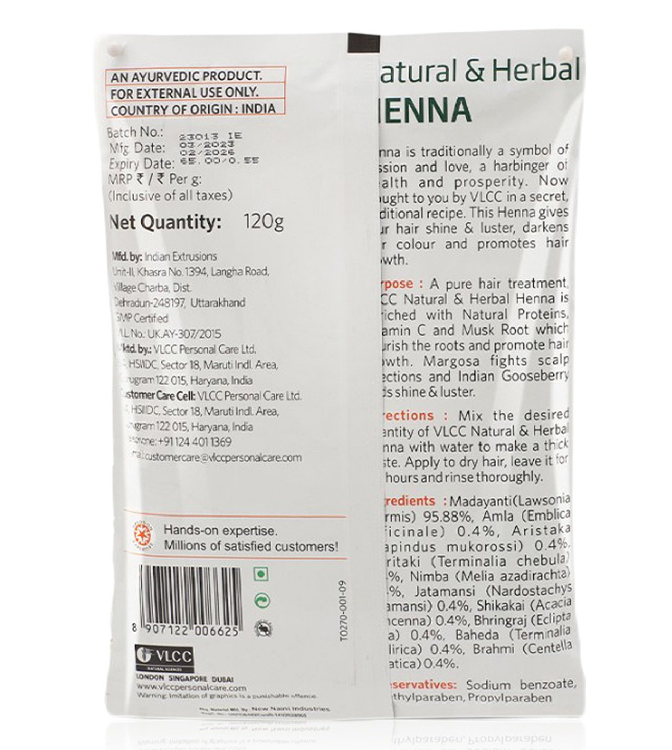 VLCC Natural & Herbal Henna (Pack of 3) - Price in India, Buy VLCC Natural  & Herbal Henna (Pack of 3) Online In India, Reviews, Ratings & Features |  Flipkart.com