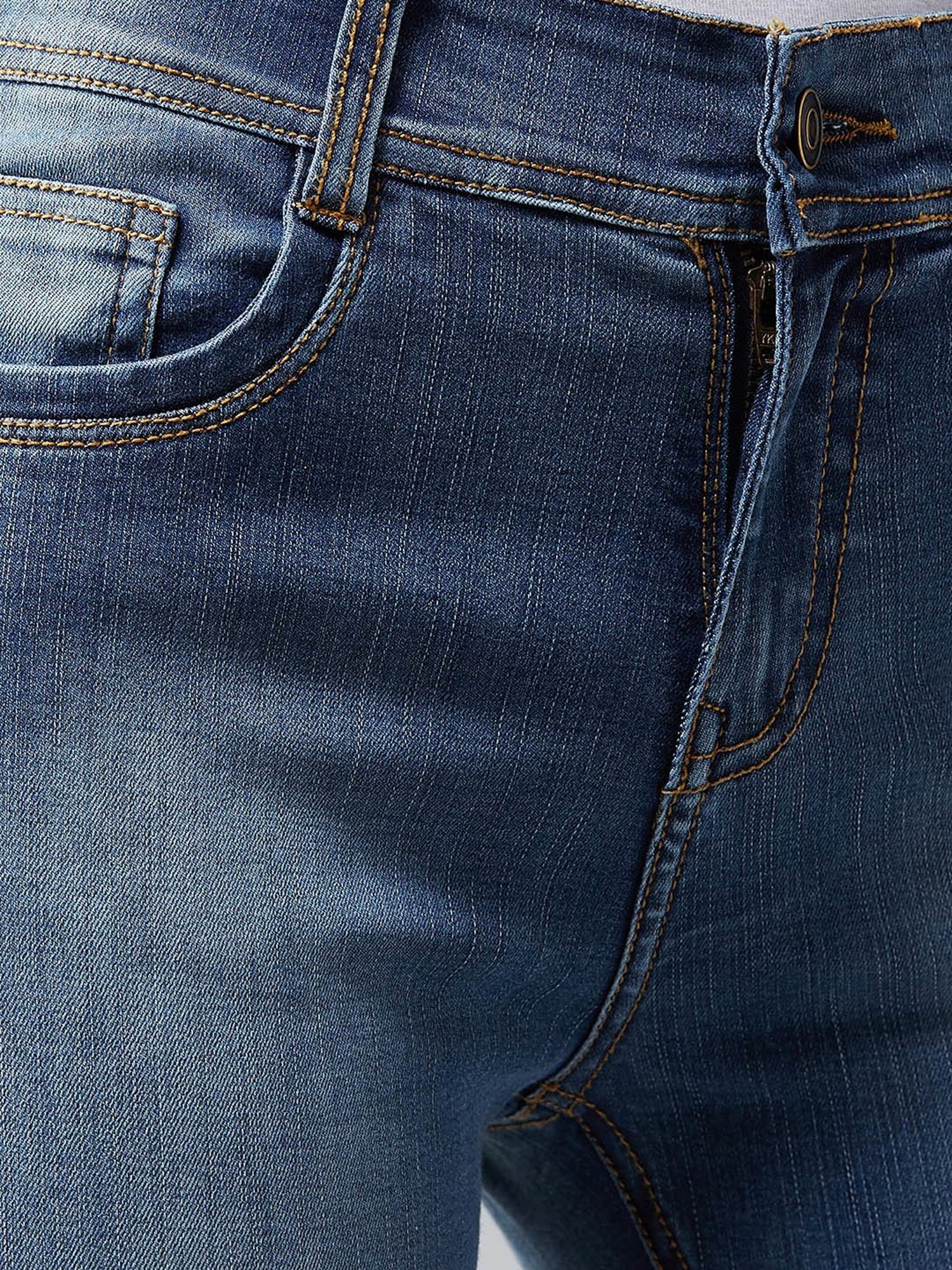 Buy DOLCE CRUDO Blue High Rise Capri Jeans for Women Online @ Tata