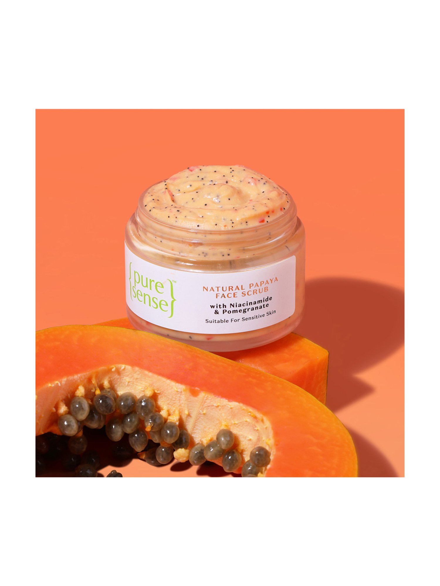 PureSense Natural Papaya Cruelty Free Face Scrub Online