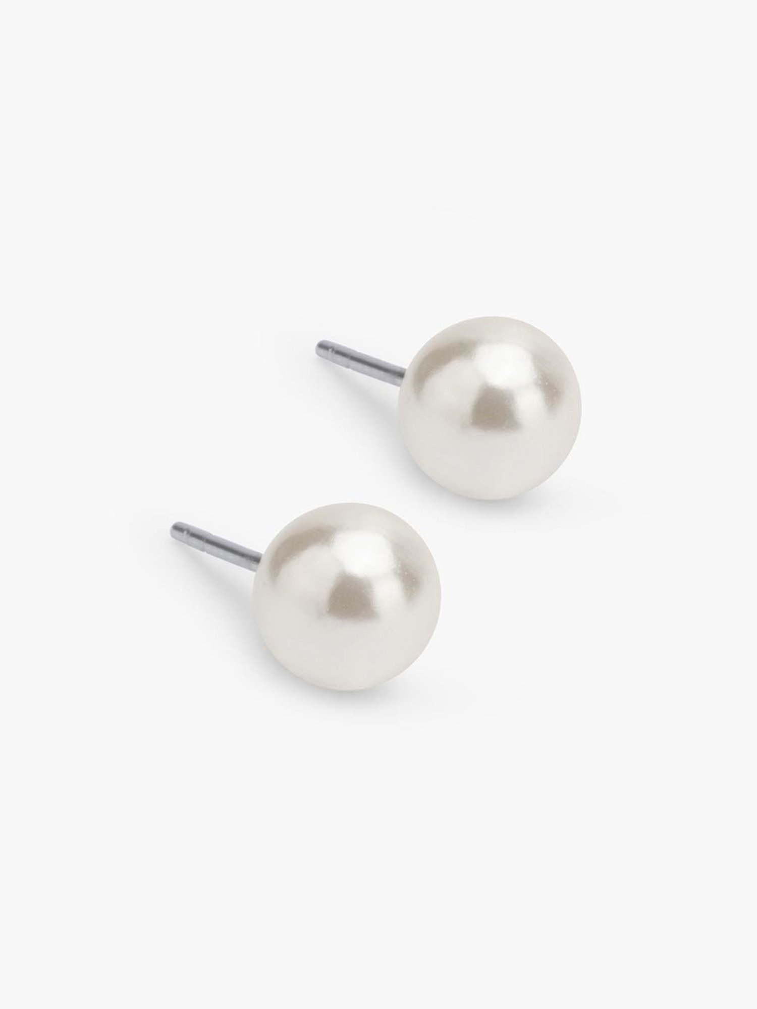 14mm Pearl Stud Earrings with Sterling Silver Post – jfybrand