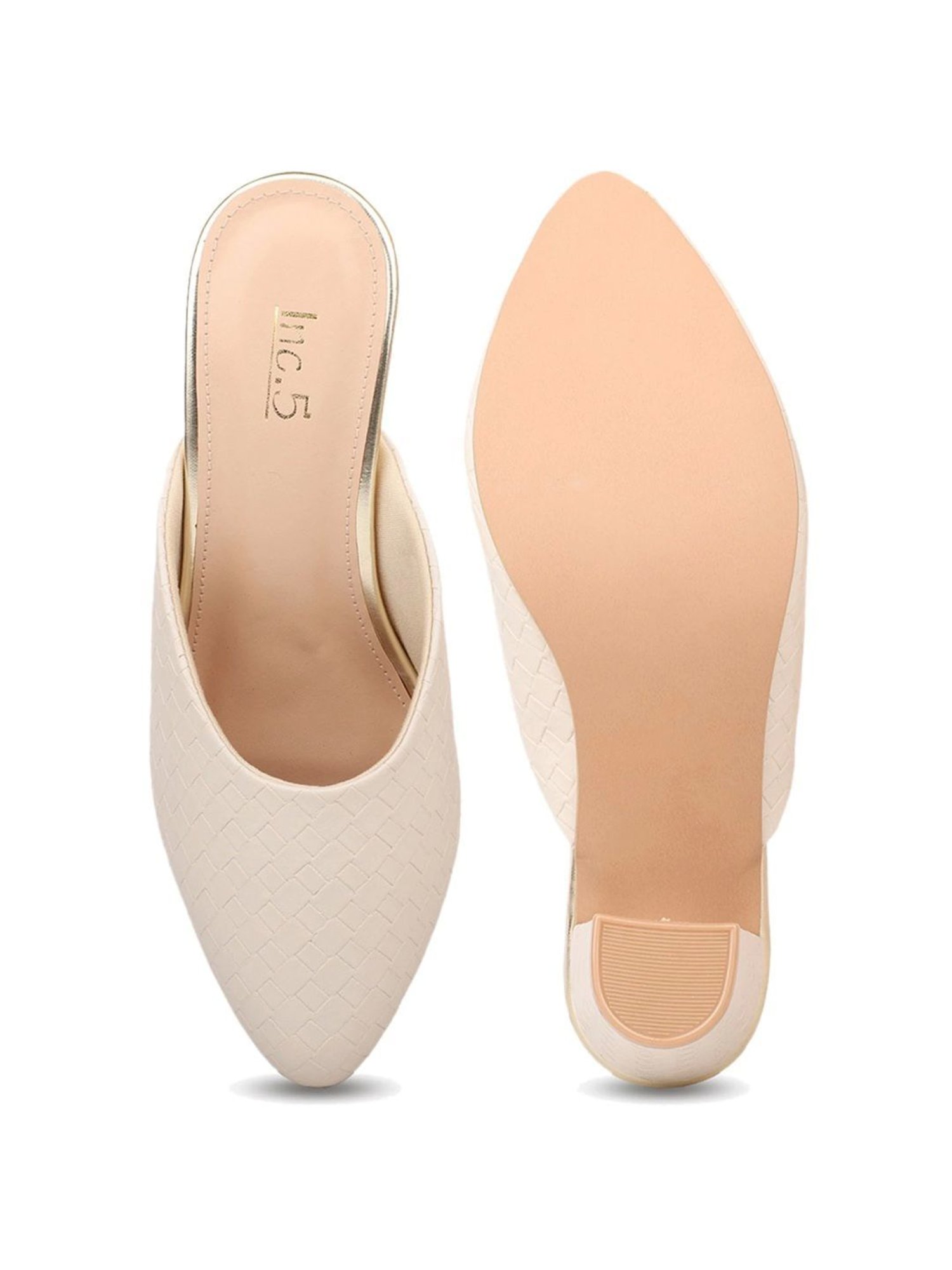 Buy Inc.5 Women's Beige Mule Shoes for Women at Best Price @ Tata CLiQ