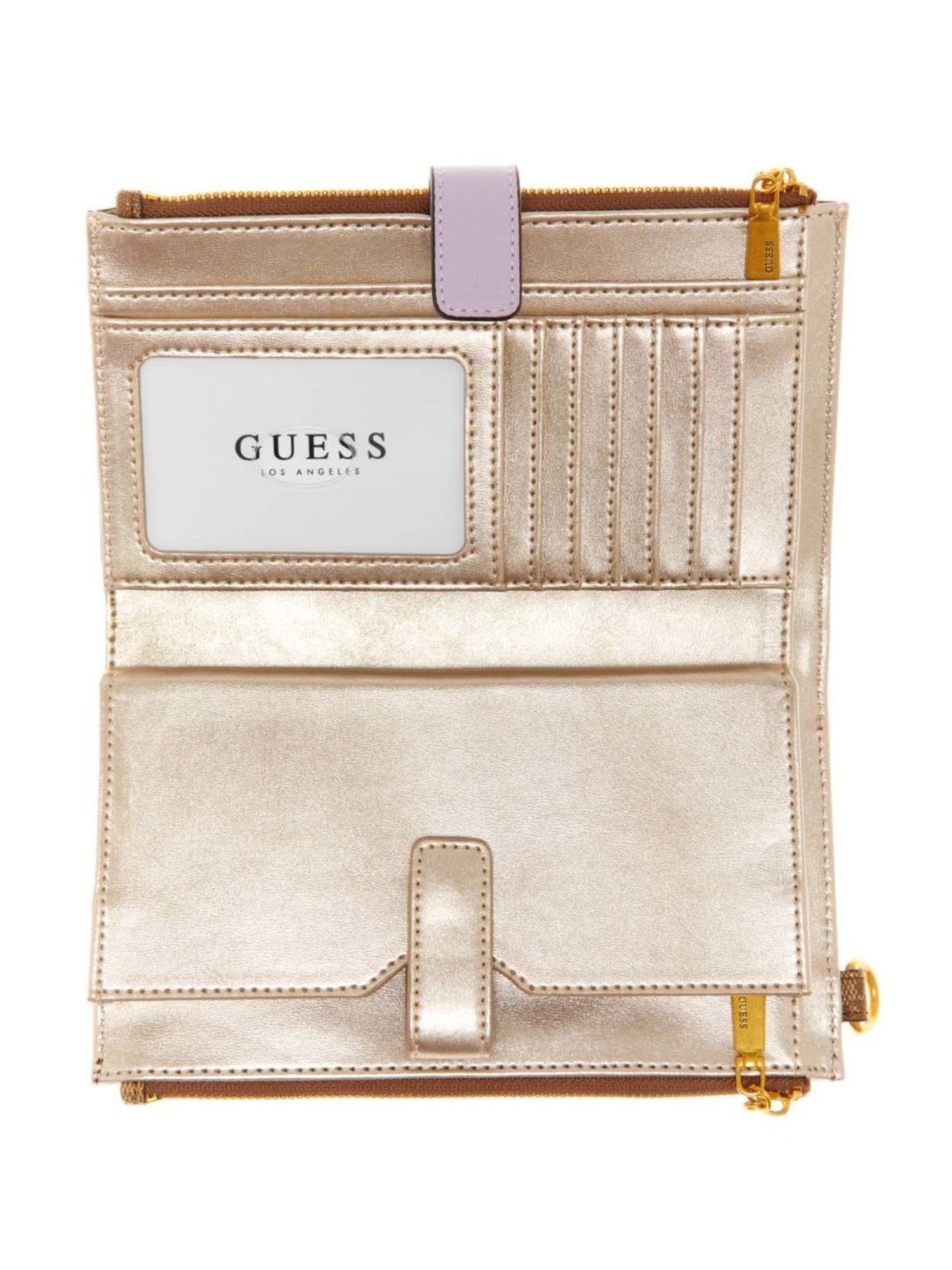 Ajio Guess Brown Wallet Guess Passport Holder Women Laurel SLG