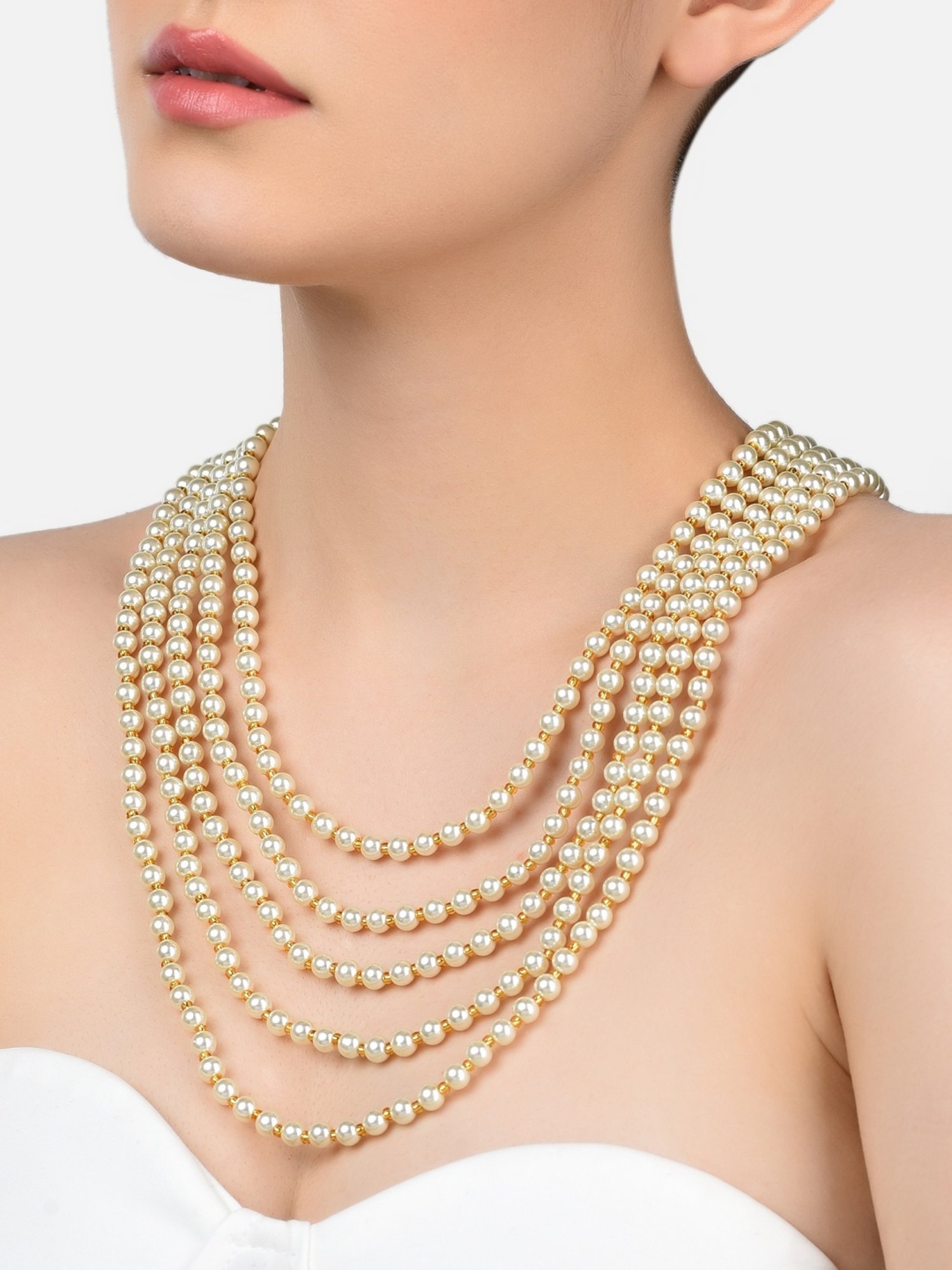 Buy Zaveri Pearls Pearls Necklace-ZPFK10489 Online At Best Price