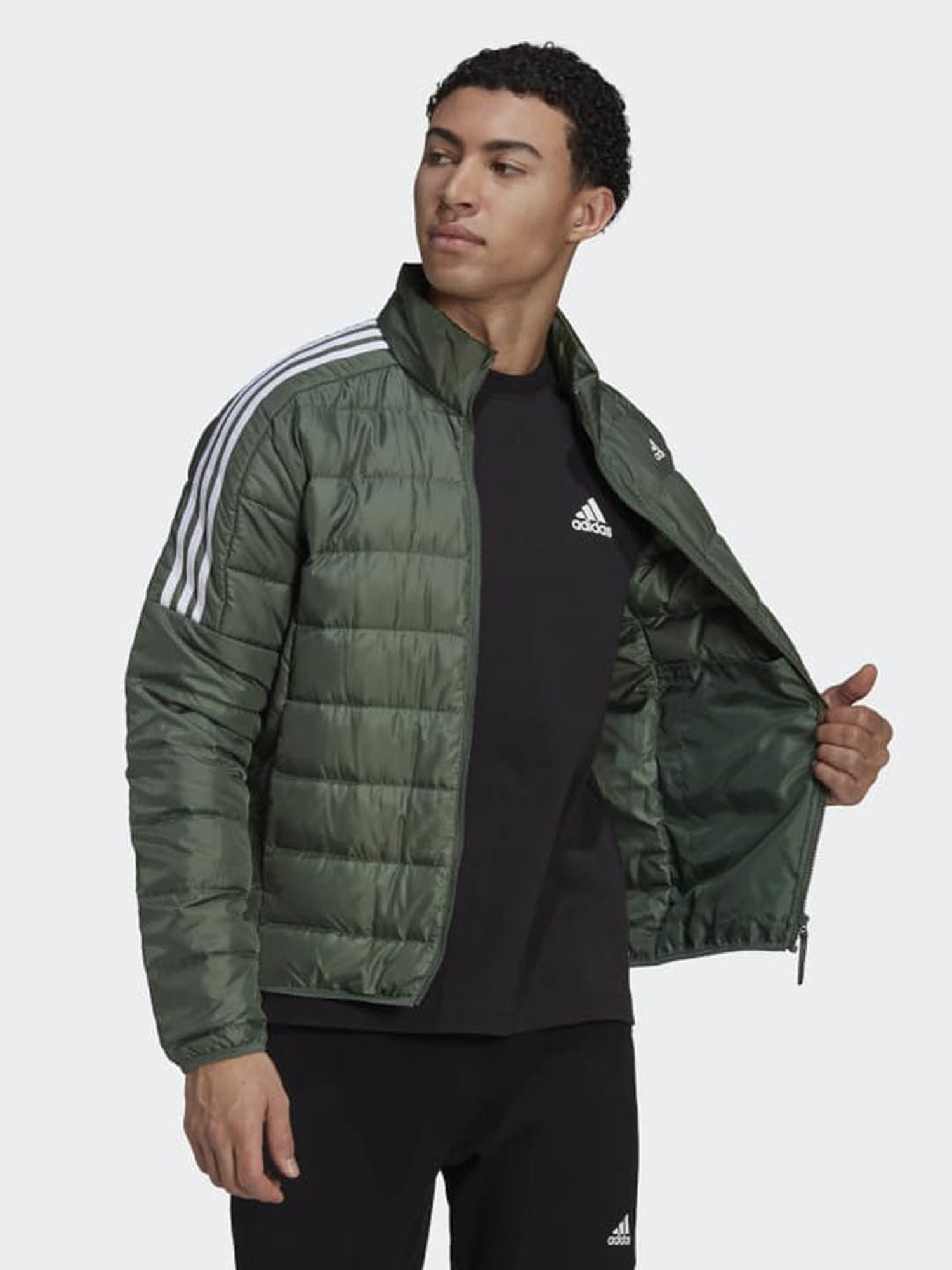 Adidas green puffer jacket hotsell