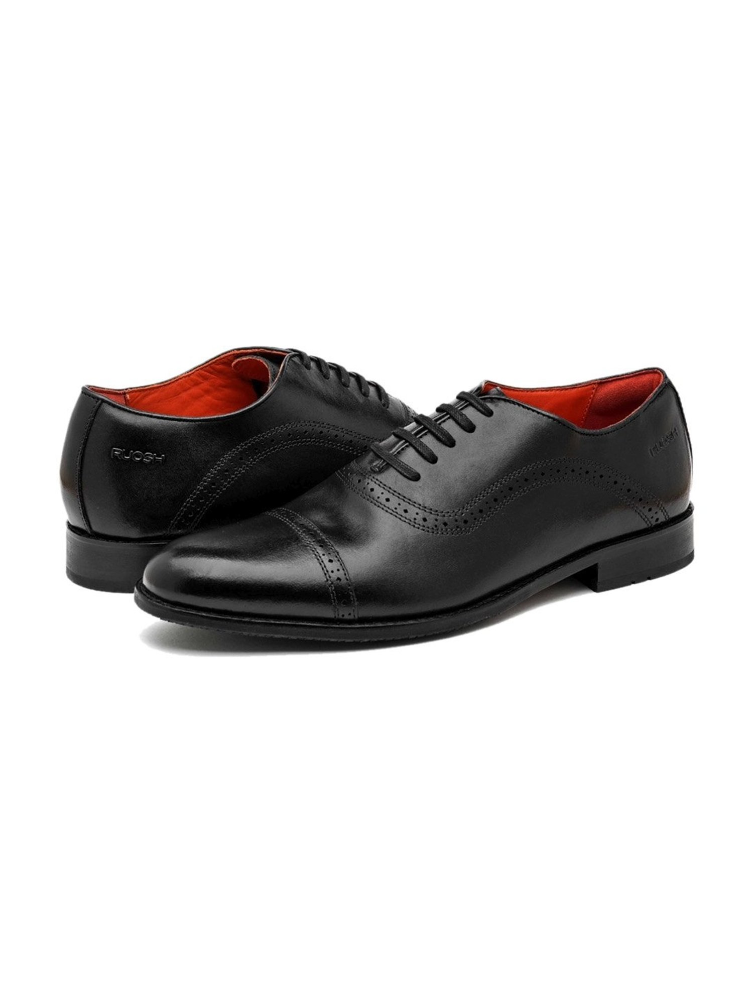 Ruosh black best sale oxford shoes