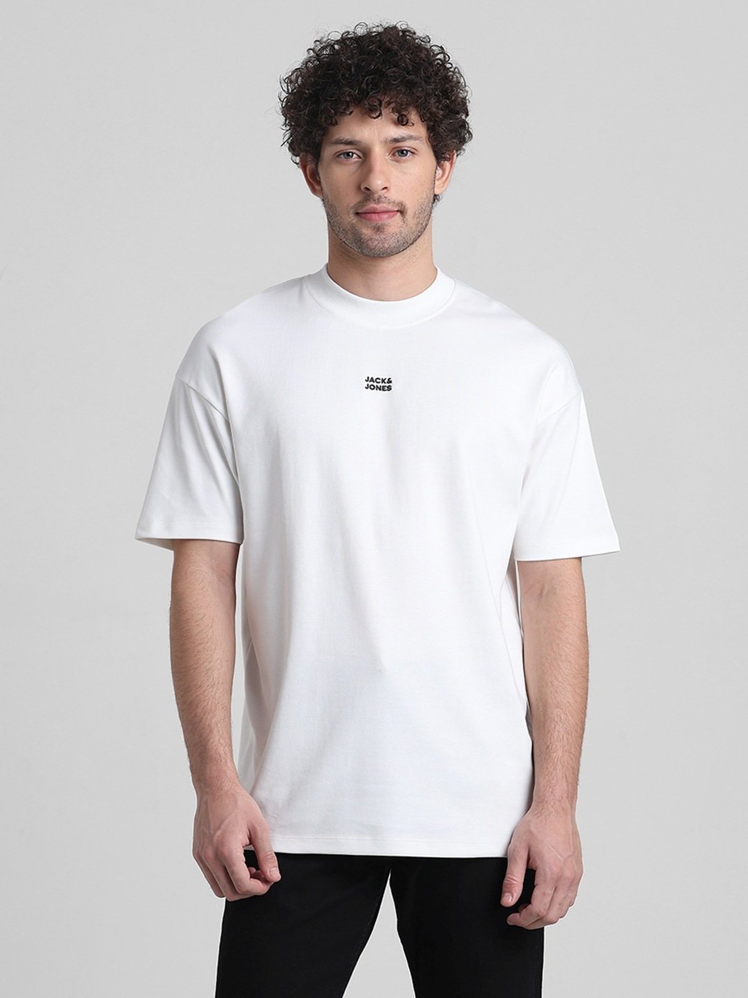 OFF-WHITE MAN LABEL Tシャツ off white オフホワイト Off-White クルーネック Tシャツ ブラック