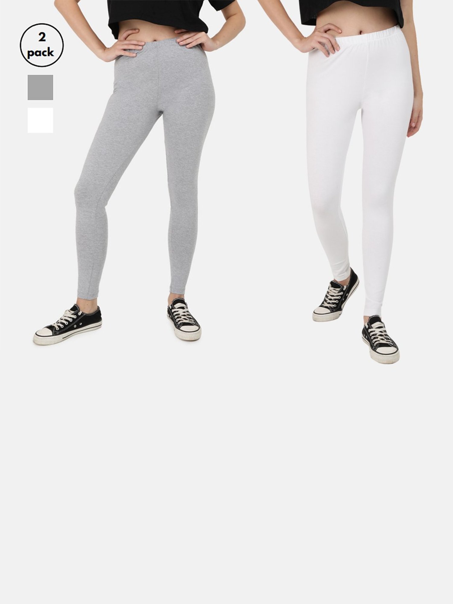 Buy The Signature Legging | WHITE SMOKE by Workouts By Katya online - WBK  FIT