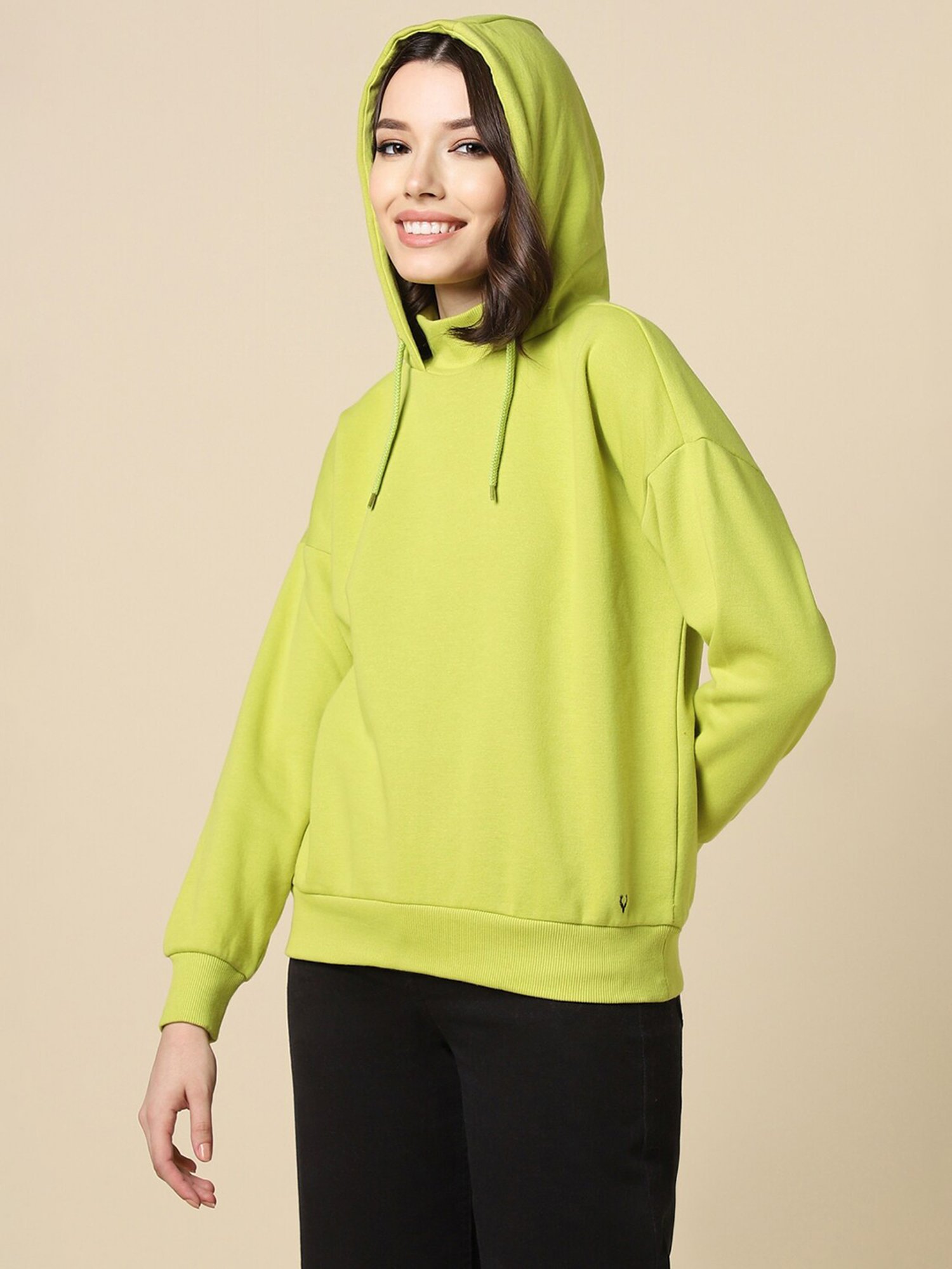 Lime green hoodie womens hotsell