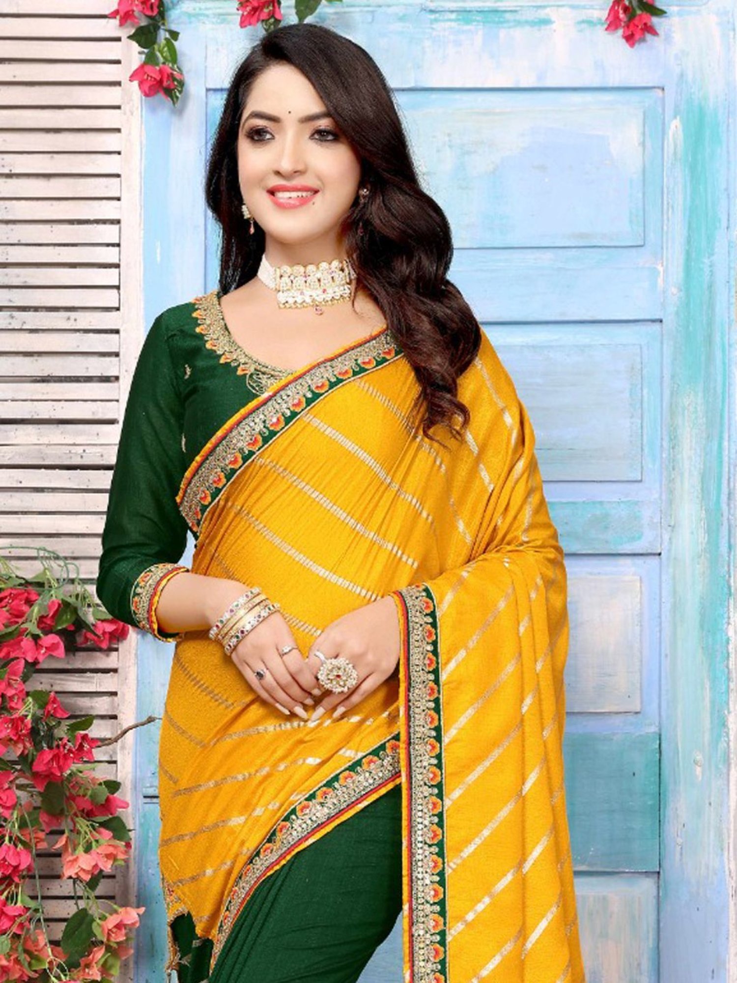 Yellow Rangoli Silk Saree With Blouse Piece at Rs 2199.00 | सॉफ्ट सिल्क  साड़ी - Designer Mart, Meerut | ID: 26123455791