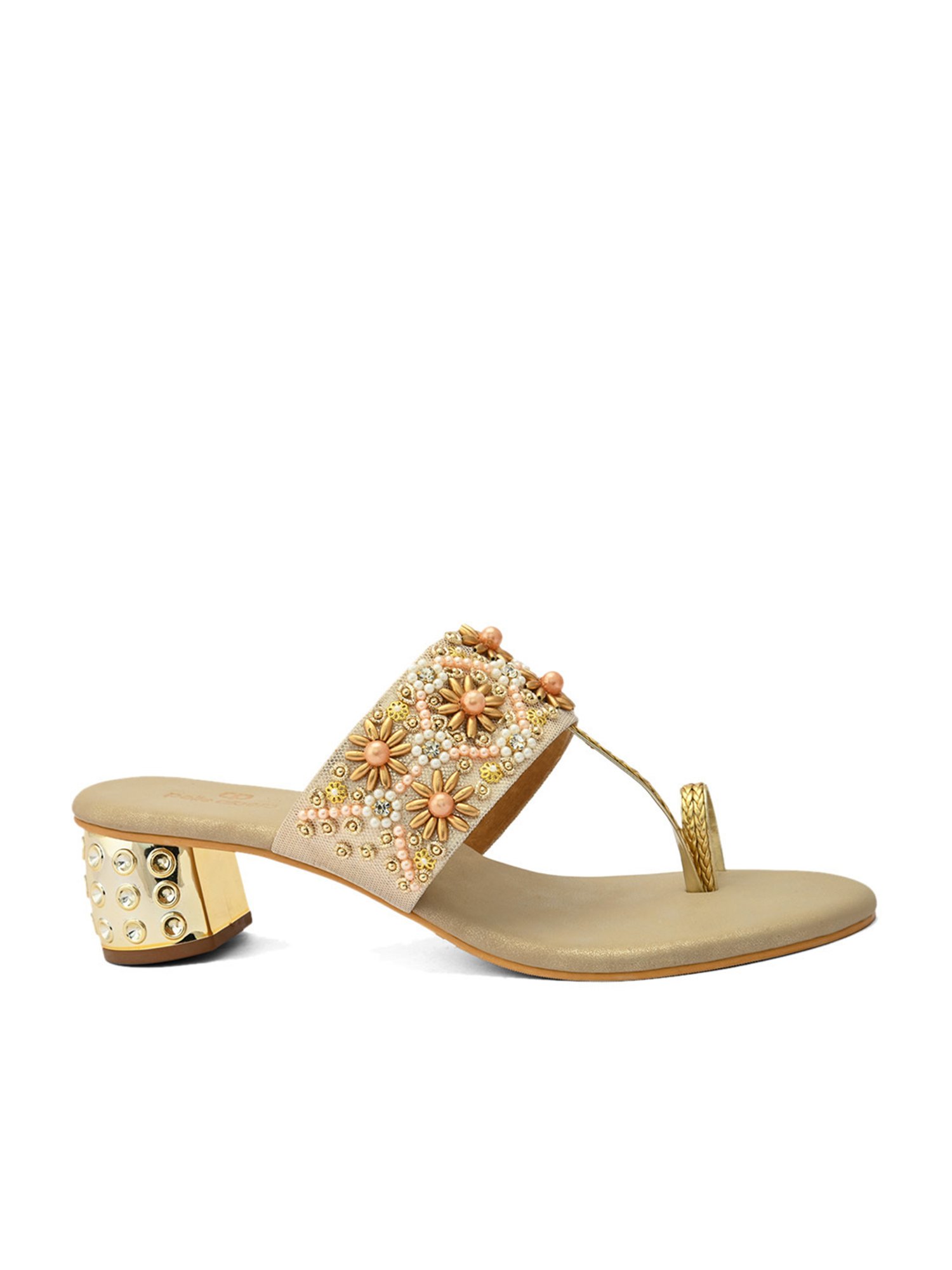 Buy Gold Rhinestone Embellished Sunstone Strap Sandals by OROH Online at  Aza Fashions.