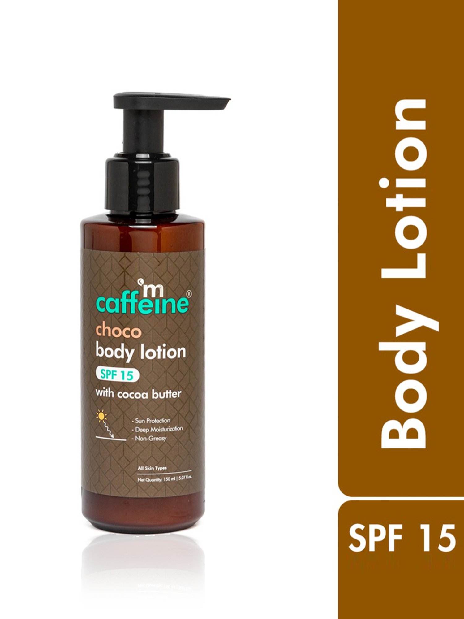 Buy mCaffeine Choco Body Lotion SPF 15 with Cocoa Butter - 150 ml for Online  @ Tata CLiQ