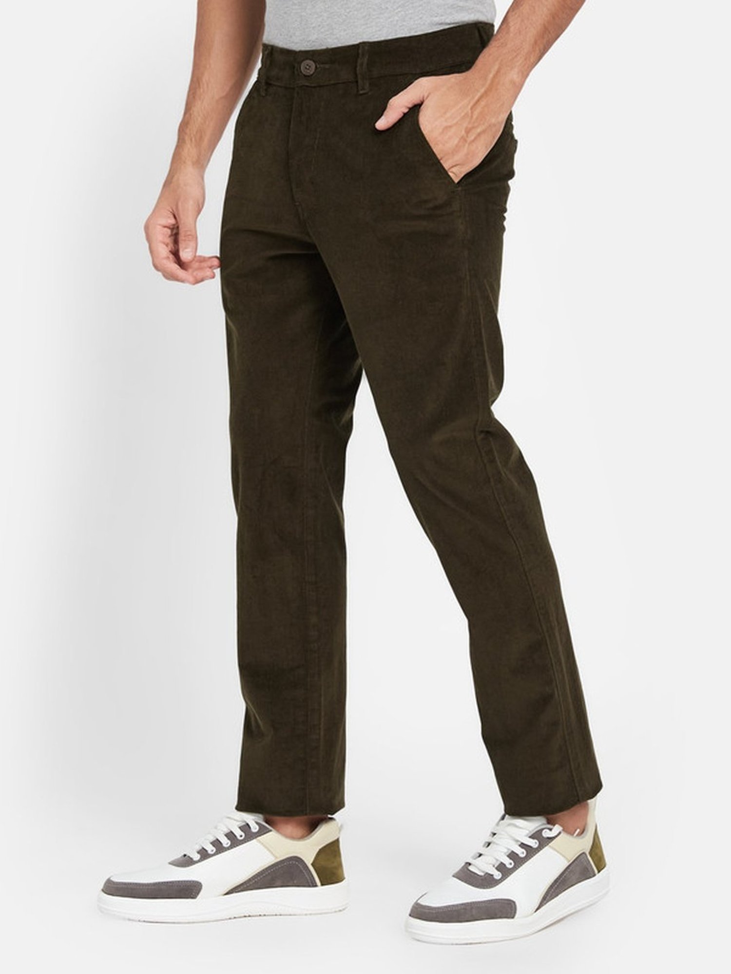 Buy OCTAVE Navy Solid Cotton Regular Fit Men's Track Pants | Shoppers Stop