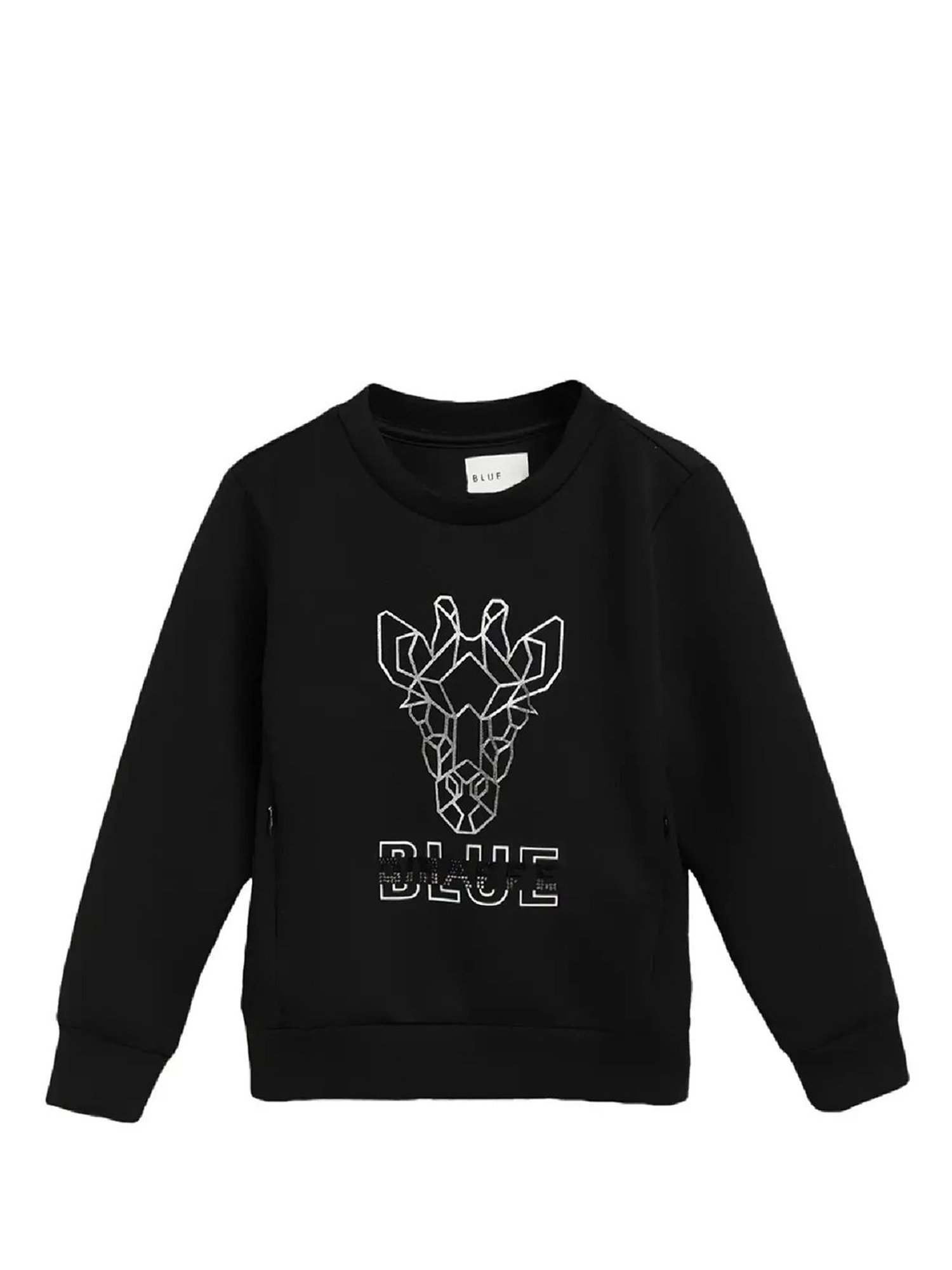 Kids Black Printed Sweatshirt