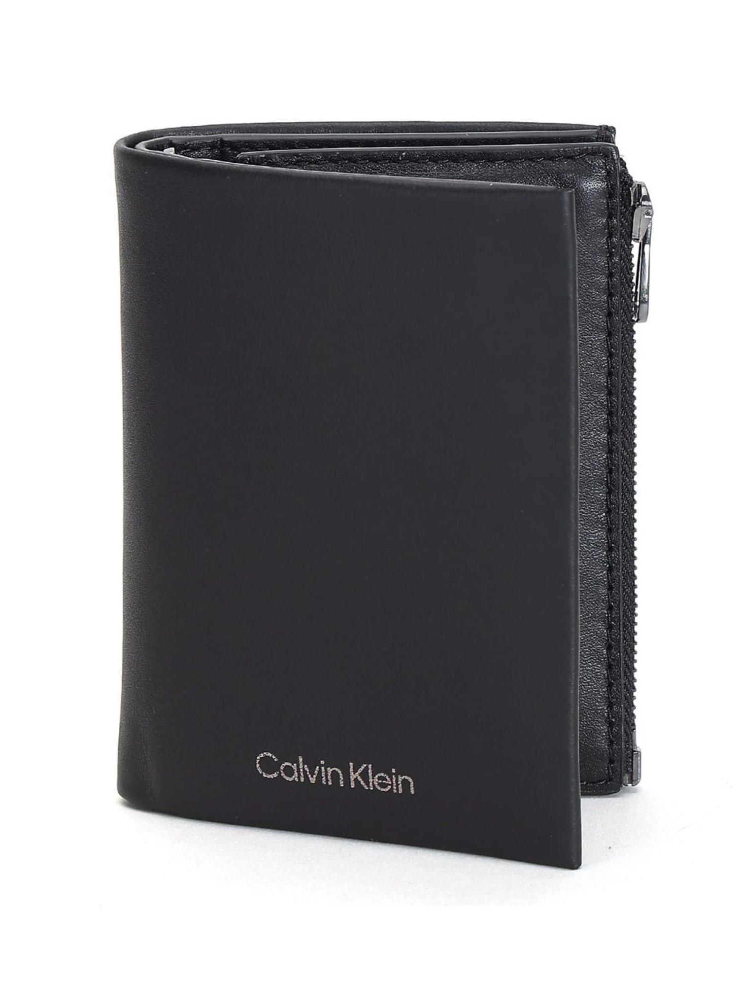 CALVIN KLEIN Leather Cardholder in Black | Endource
