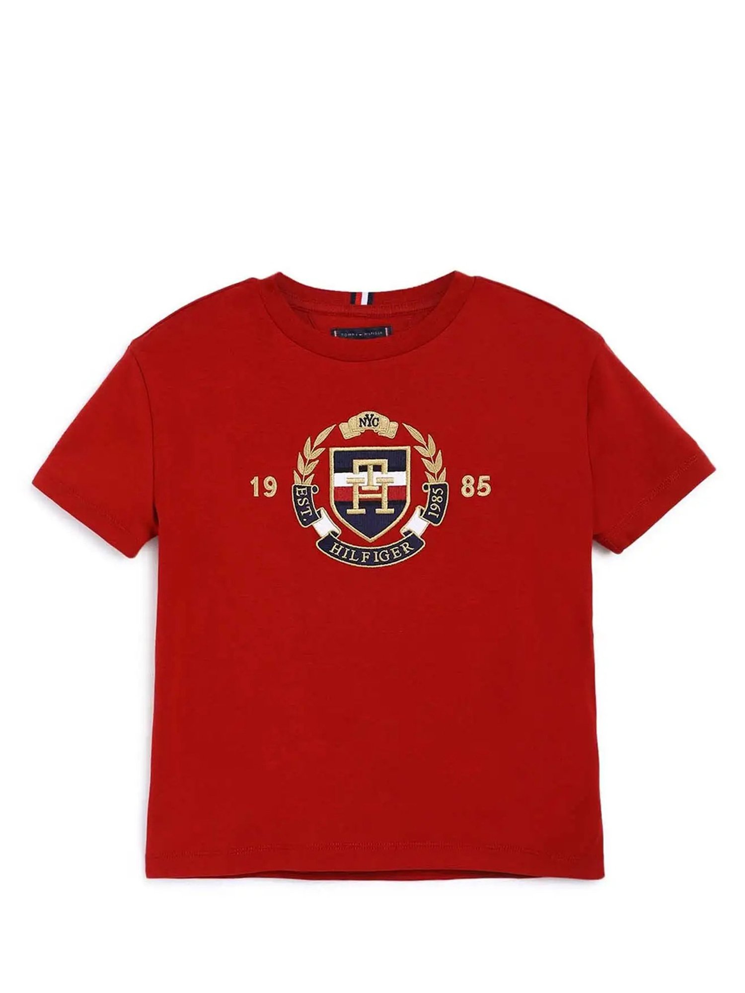 Tシャツ・カットソー   /  1985 EMBROIDERY T-SHIRT RED TOMMY HILFIGER / トミーヒルフィガー TOMMY HILFIGER 1985