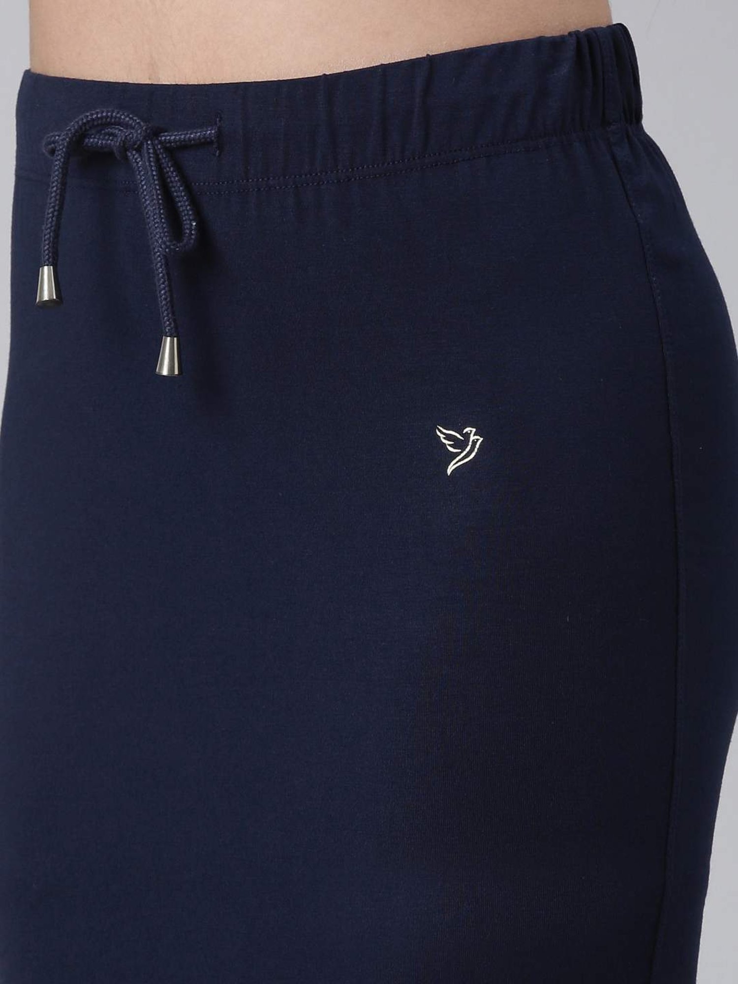 TWIN BIRDS Navy & Beige Plain Saree Shapewear - Pack Of 2