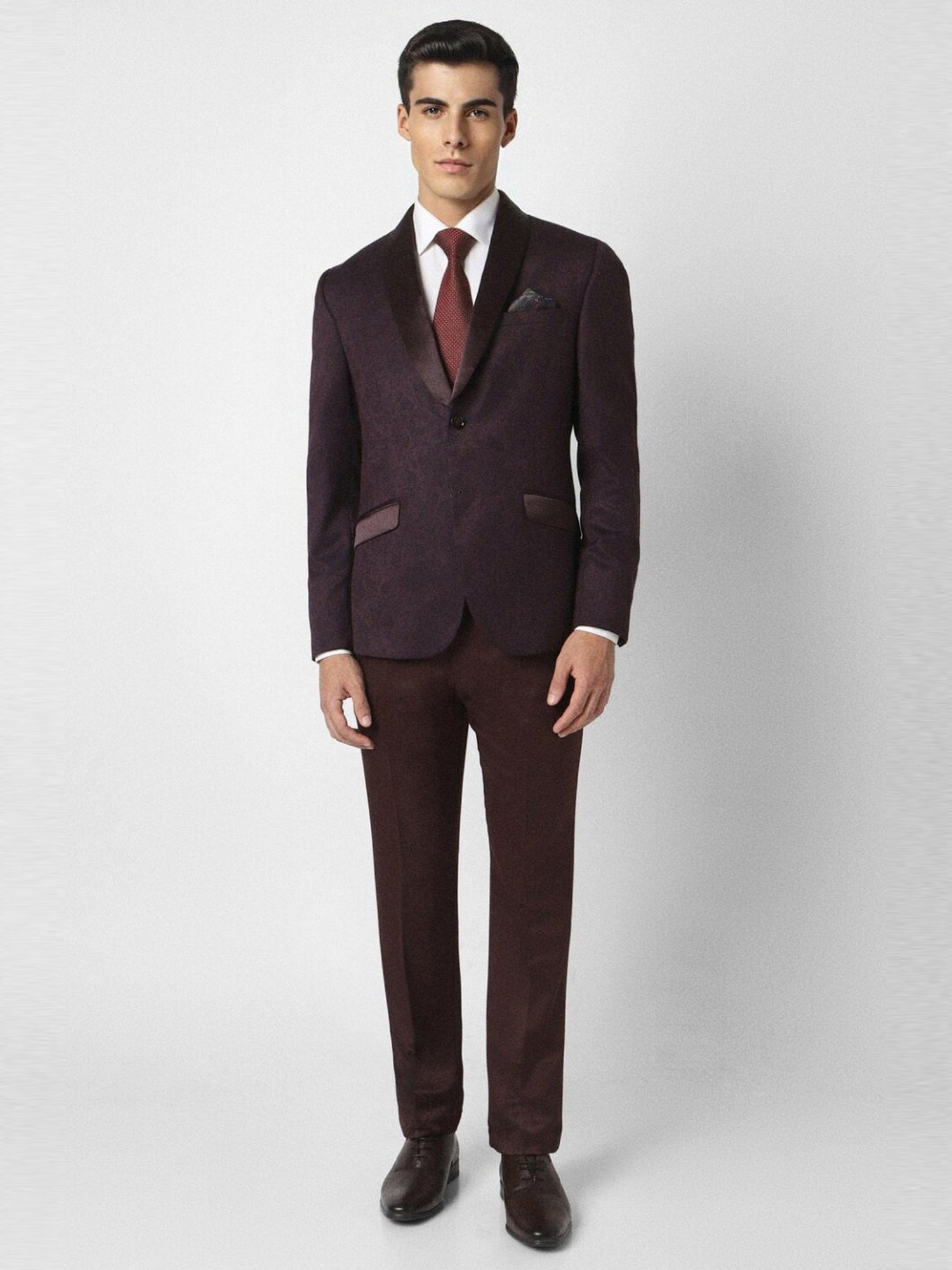 Burgundy Suit Pants by SuitShop | Birdy Grey