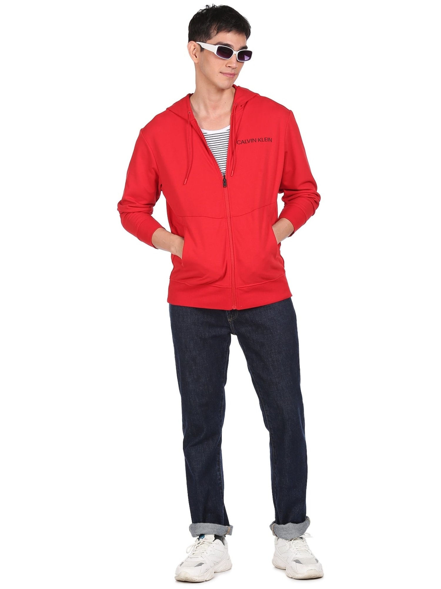 Calvin klein jeans red sweatshirt best sale