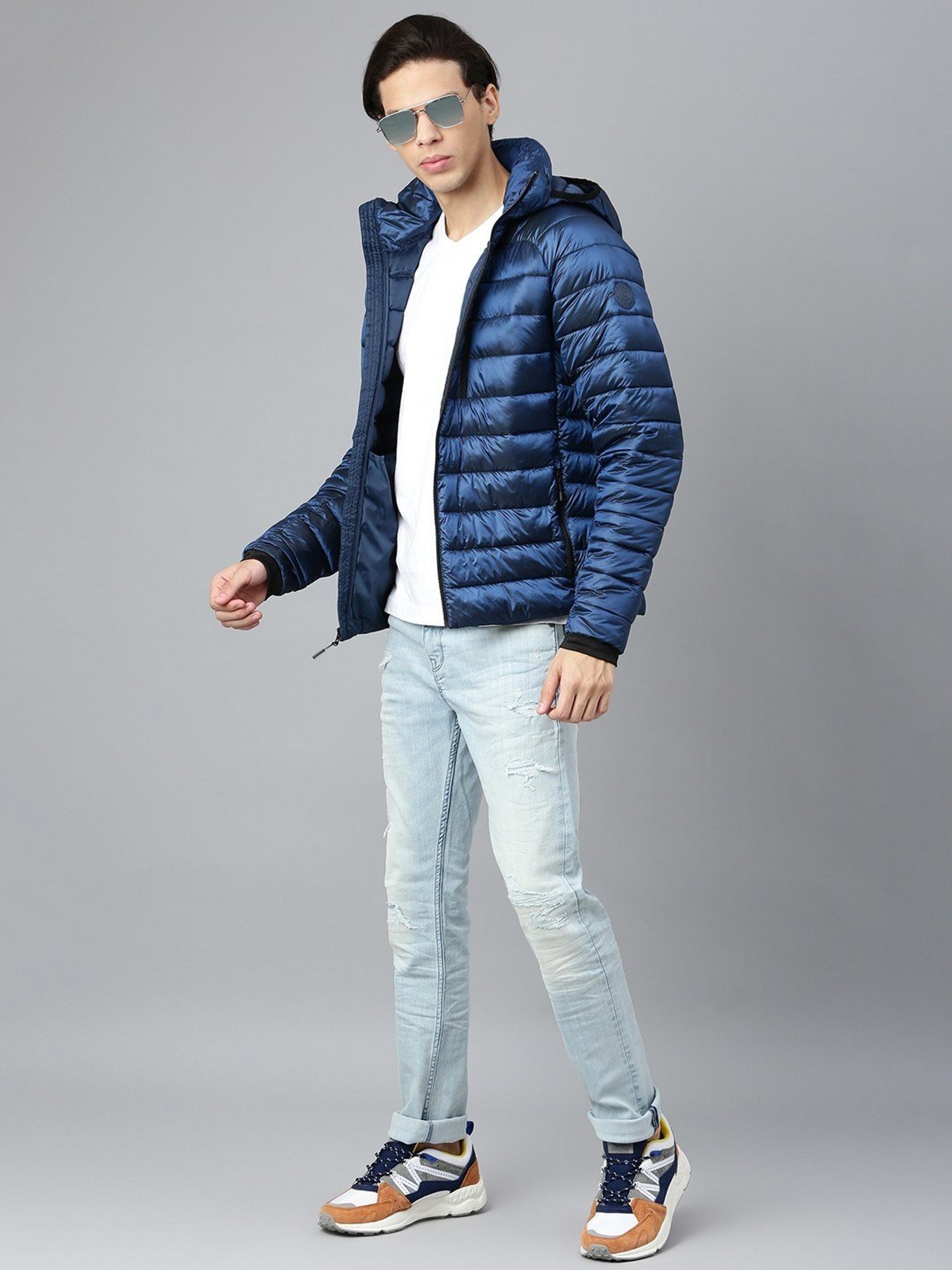 Fire brick quilted jacket