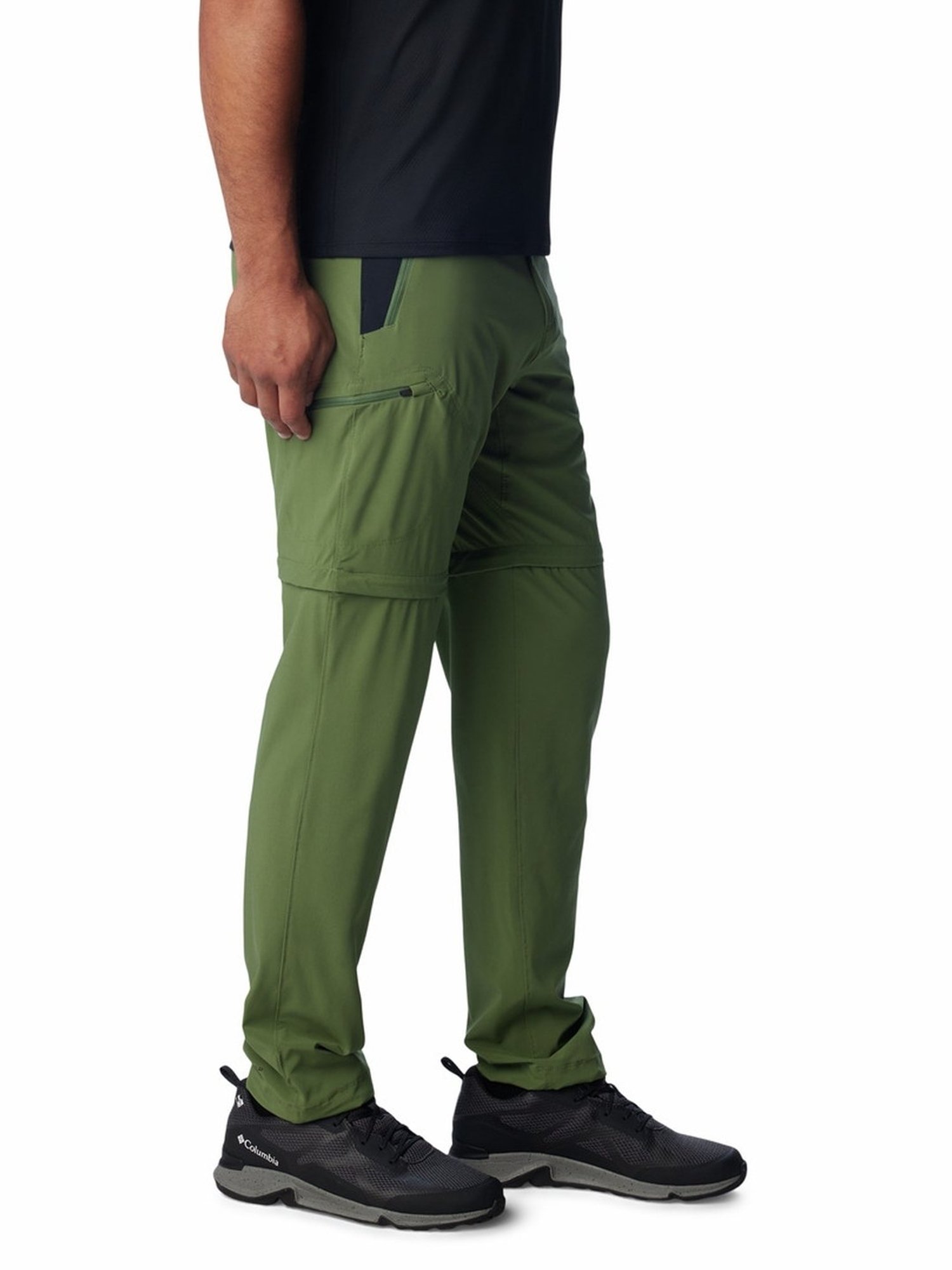 Columbia Mid Green Regular Fit Convertible Trousers