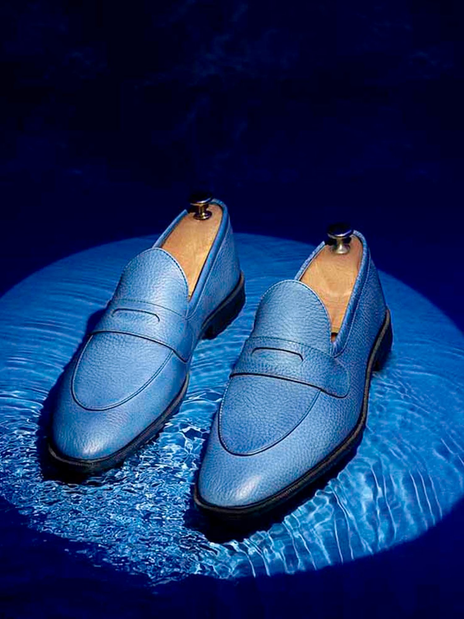 Teal blue loafers online