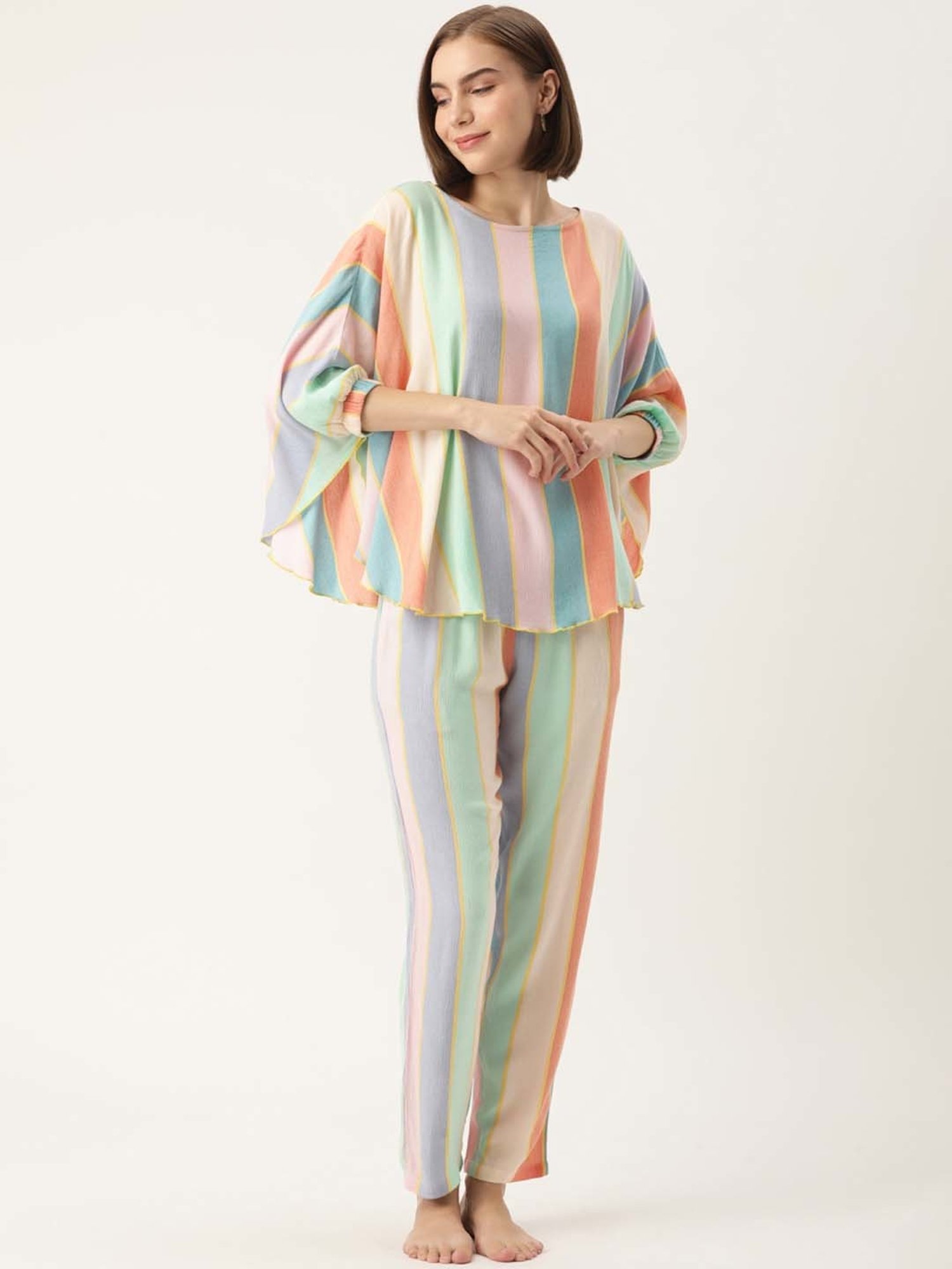 COLORFUL STRIPE SHIRT TOP＆PANTS セットアップ 【公式通販】