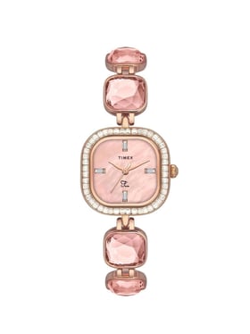 Buy Timex Fria Women Pink Square Analog Watch - TWEL17101 at Best