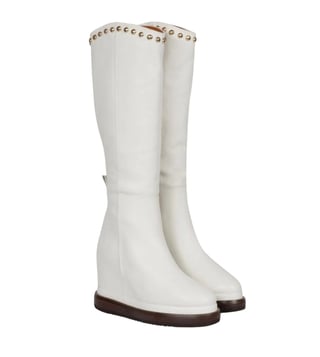 White wedge heel boots new arrivals