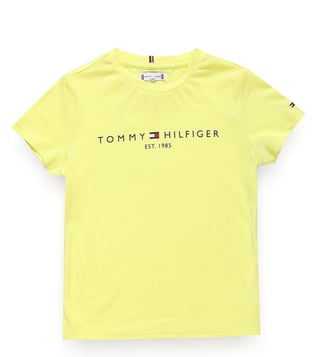 Tommy hilfiger yellow t shirt new arrivals