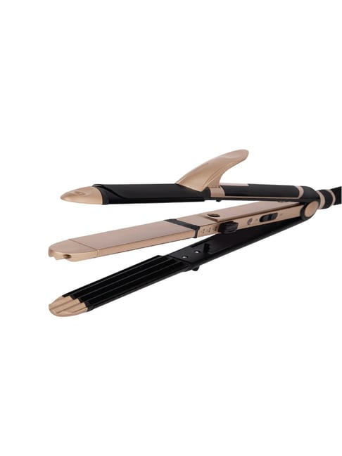 Vega 3 in 1 Hair Styler - Straightener, Curler and Crimper (VHSCC-01, Black)