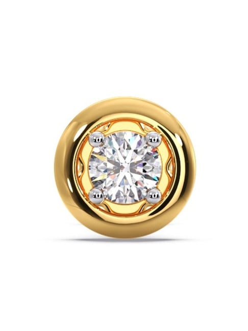 Candere by Kalyan Jewellers 18k Yellow Gold & Diamond Nosepin for Women-image-9