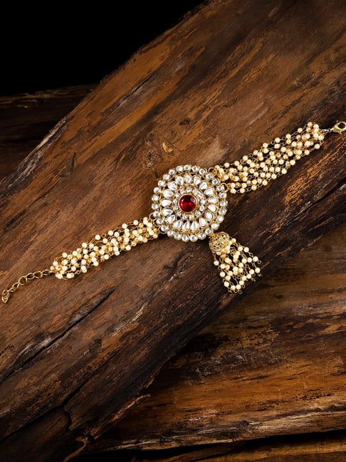 Zaveri Pearls Multicolor Alloy Flexible Fit Bracelet-picture-24