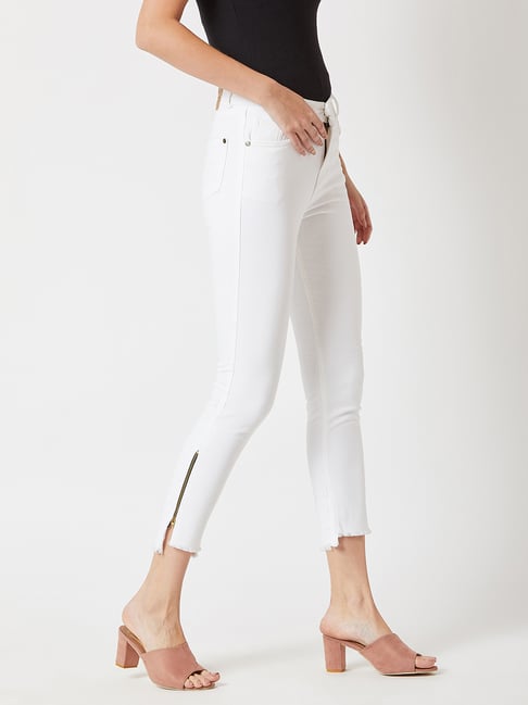 Miss Chase White Skinny Fit High Rise Jeans-picture-27
