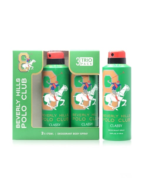 Beverly Hills Polo Club Classy No.8 Trio Pack for Men - 175 ml Each (Pack of 3)