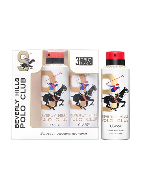 Beverly Hills Polo Club Classy No.9 Trio Pack for Men - 175 ml Each (Pack of 3)