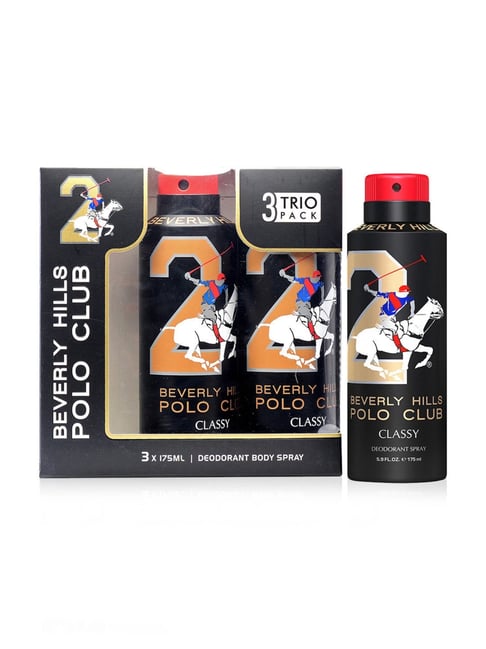 Beverly Hills Polo Club Classy No.2 Trio Pack for Men - 175 ml Each (Pack of 3)
