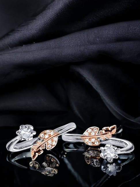 Cz on sale toe rings