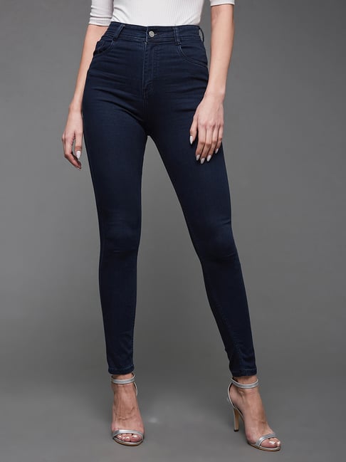 Miss Chase Dark Blue Skinny Fit Jeans-picture-14