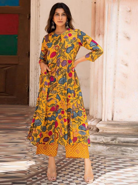 Kalamkari Kurta With Palazzos Set Dual Print Kalamkari Dress for Women  Indian Dress Ethnic Dress Kalamkari Block Print Kurti Set - Etsy